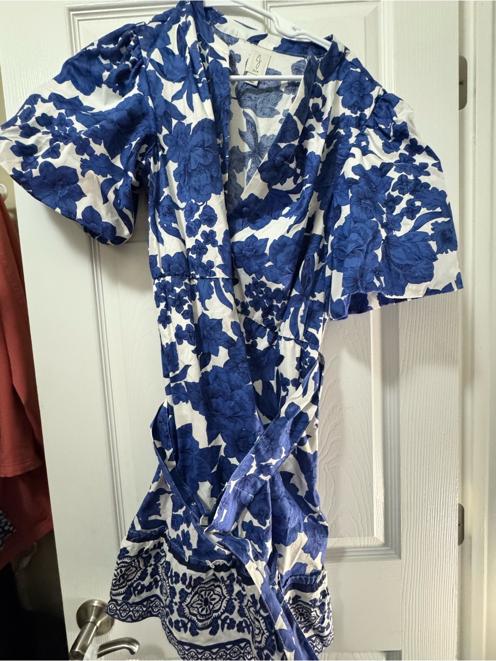 Joie Blue and White Floral Blouse